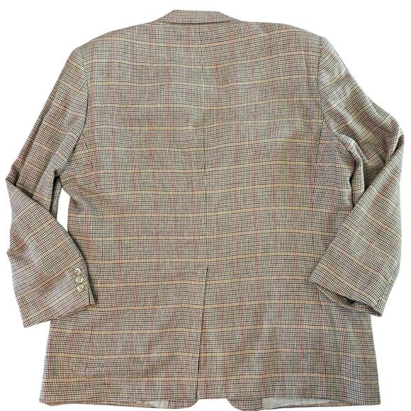 Vintage 90s Brooks Brothers Men’s Houndstooth Wool Sport Coat Made in USA – 44R - Picture 5 of 13